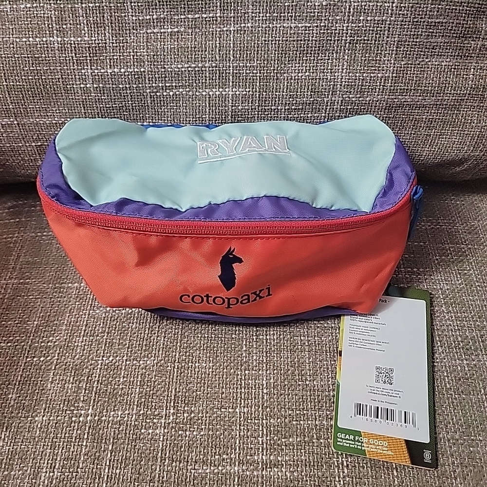 Cotopaxi Colorful Hip Pack with Red and Purple